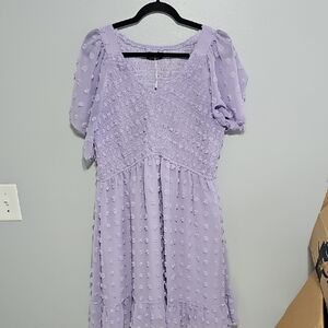 Tecrew 2XL Lavender Smocked Dress